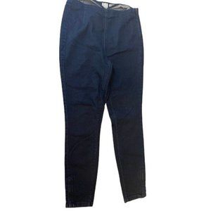 A New Day Womens Denim Pant High Waist Mid Rise Ankle Zip Stretch Blue Size 8